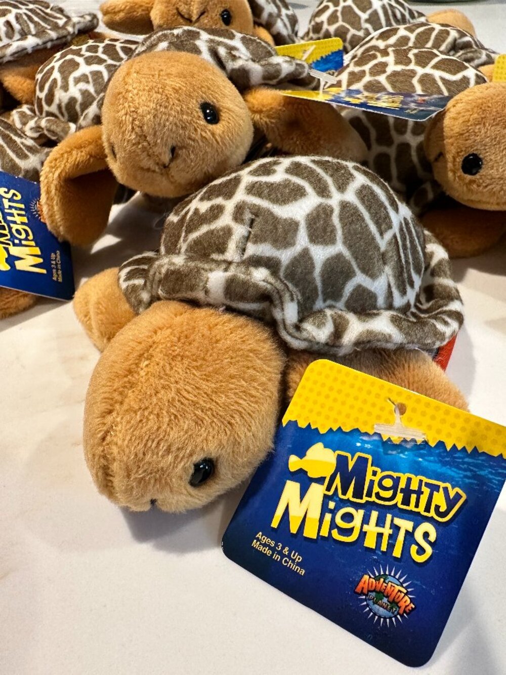 NWT - Adventure Planet Might Mights Brown Turtle 3.5" Plush